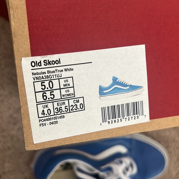 Nebulas Blue/True White Old Skool Vans - Picture 4 of 4